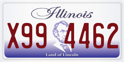 IL license plate X994462