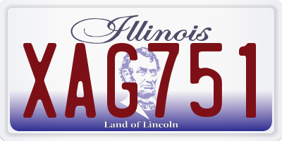 IL license plate XAG751