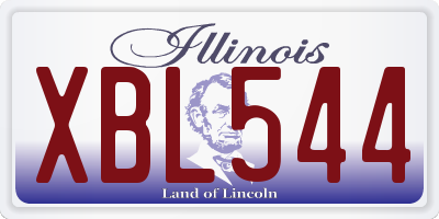 IL license plate XBL544