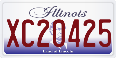 IL license plate XC20425