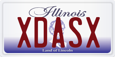 IL license plate XDASX