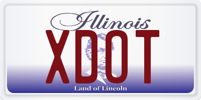 IL license plate XDOT