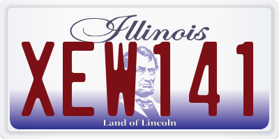 IL license plate XEW141