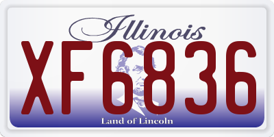 IL license plate XF6836