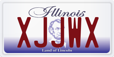 IL license plate XJJWX