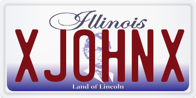 IL license plate XJOHNX