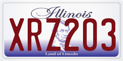 IL license plate XRZ203