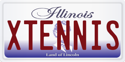 IL license plate XTENNIS