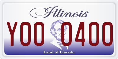 IL license plate Y000400