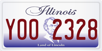 IL license plate Y002328