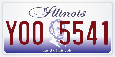 IL license plate Y005541
