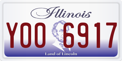 IL license plate Y006917