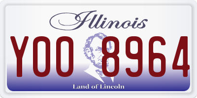 IL license plate Y008964