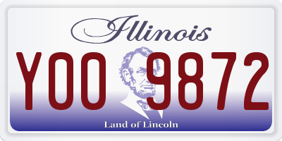 IL license plate Y009872