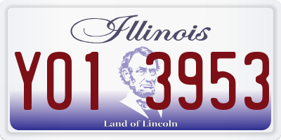 IL license plate Y013953
