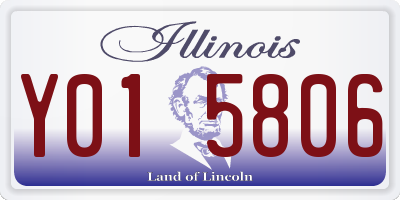 IL license plate Y015806