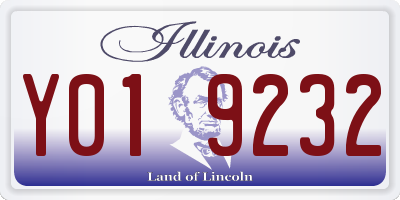 IL license plate Y019232