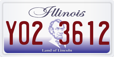 IL license plate Y023612
