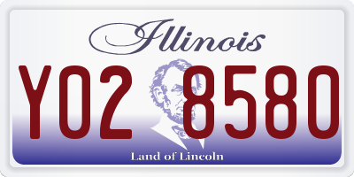 IL license plate Y028580