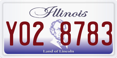 IL license plate Y028783
