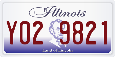 IL license plate Y029821