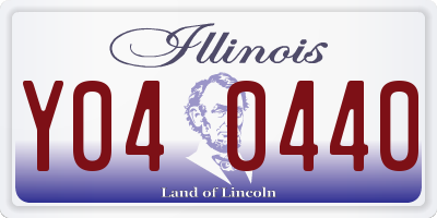 IL license plate Y040440