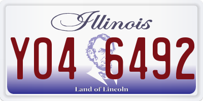 IL license plate Y046492