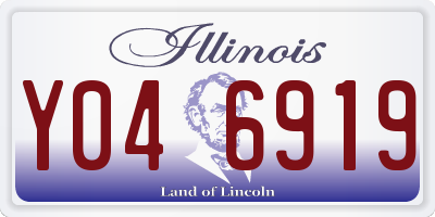 IL license plate Y046919