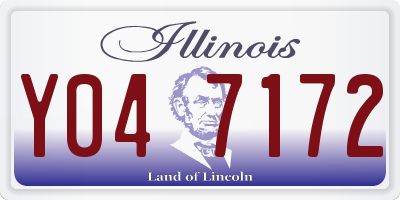 IL license plate Y047172