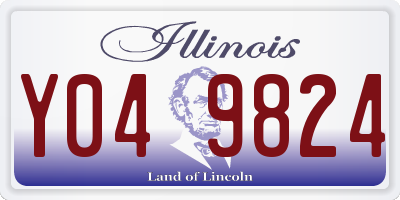 IL license plate Y049824