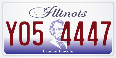 IL license plate Y054447