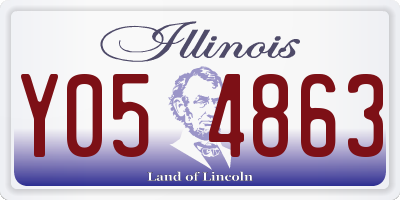IL license plate Y054863