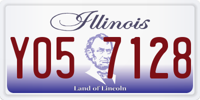 IL license plate Y057128