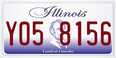 IL license plate Y058156