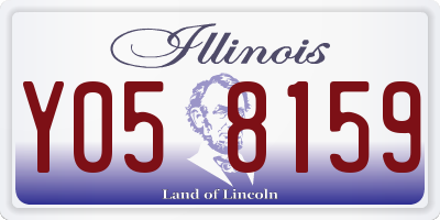 IL license plate Y058159