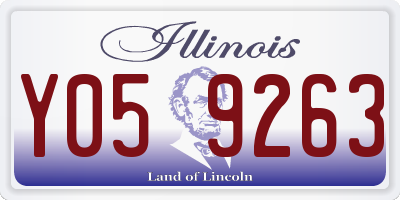IL license plate Y059263