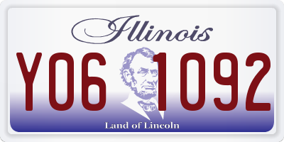 IL license plate Y061092