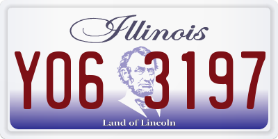 IL license plate Y063197