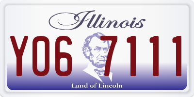 IL license plate Y067111