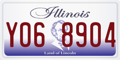 IL license plate Y068904