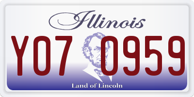 IL license plate Y070959