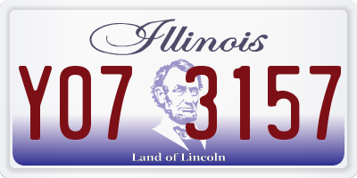 IL license plate Y073157