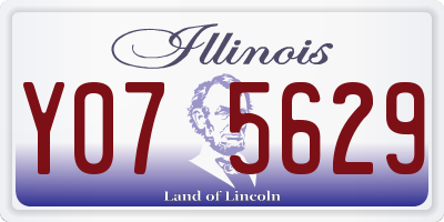 IL license plate Y075629