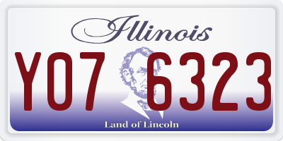 IL license plate Y076323