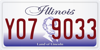 IL license plate Y079033