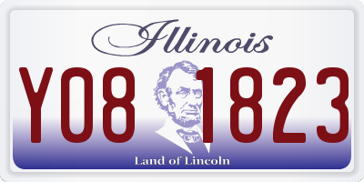 IL license plate Y081823