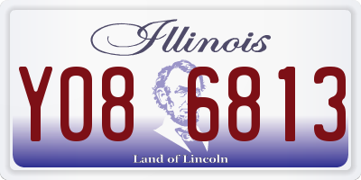 IL license plate Y086813