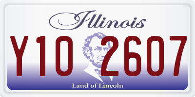 IL license plate Y102607