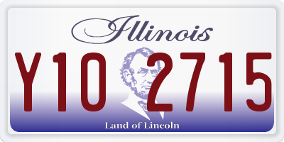 IL license plate Y102715