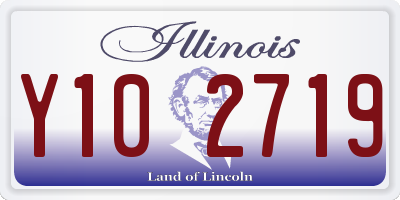 IL license plate Y102719